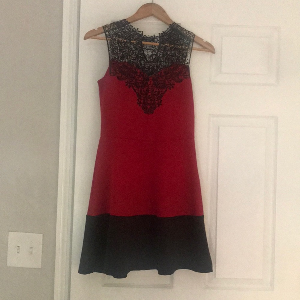 Black and red dress